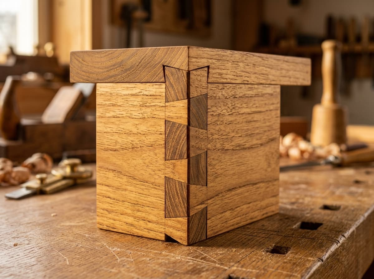 Hand-planing solid teak timber in Ahilyanagar